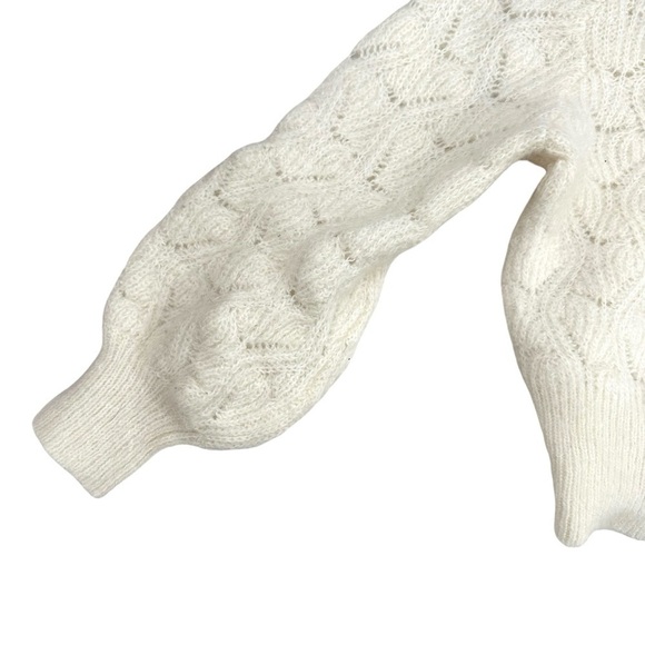 & OTHER STORIES Eyelet Knit Wool Blend Sweater - Picture 5 of 9